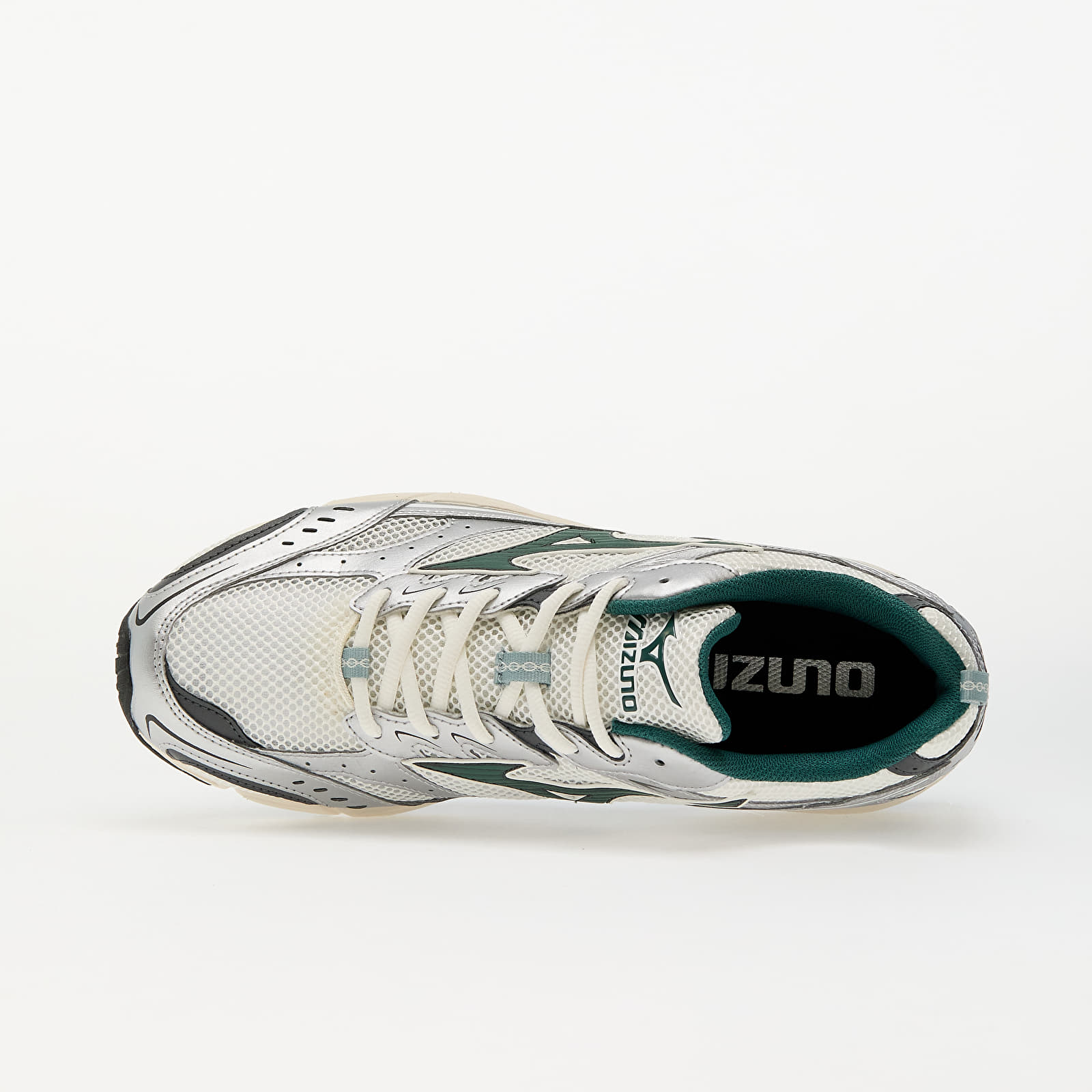 Joggesko og sko for menn Mizuno Mxr Snow White/ BistroGreen/ Silve