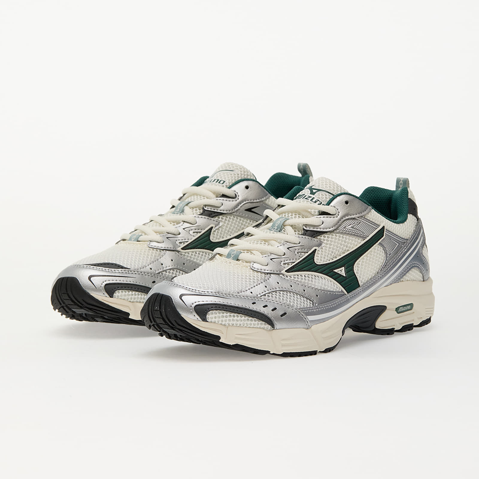 Joggesko og sko for menn Mizuno Mxr Snow White/ BistroGreen/ Silve
