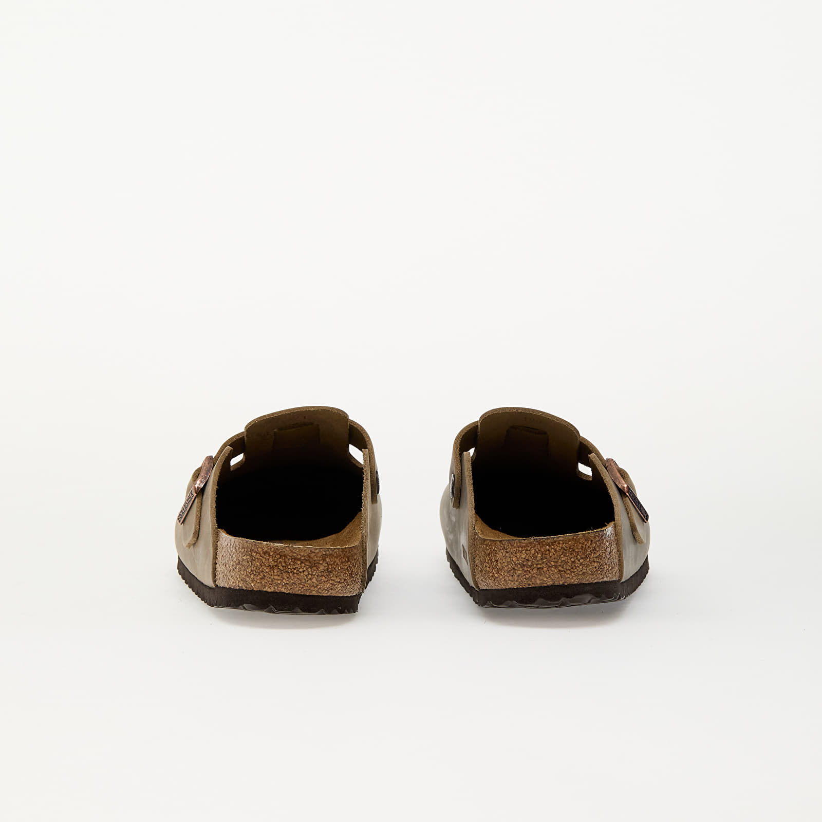 Vīriešu čības un apavi Birkenstock Boston Soft Footbed Natural Leather Oiled Tabacco Brown