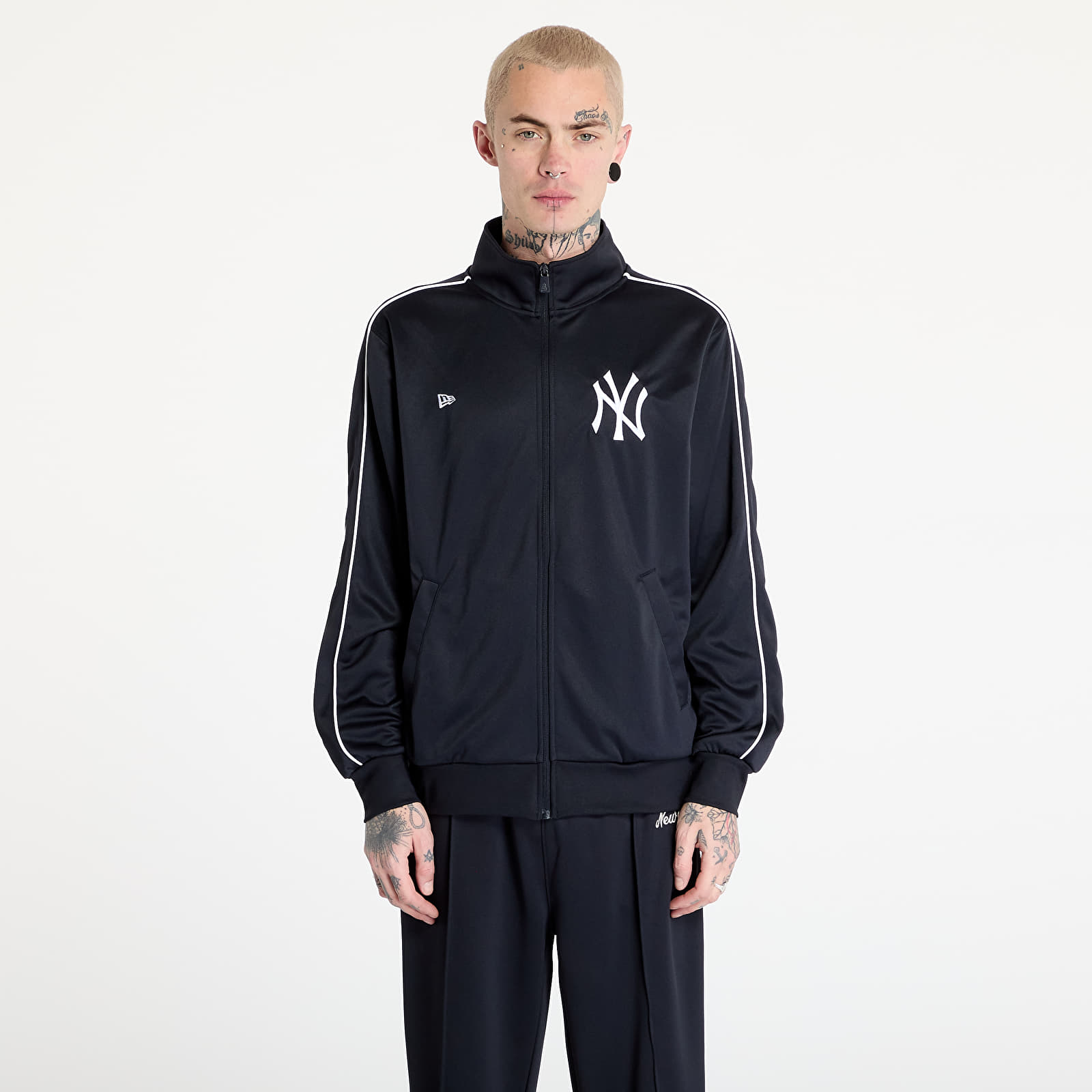 Hanorace pentru bărbați New Era MLB New York Yankees Track Top UNISEX Navy