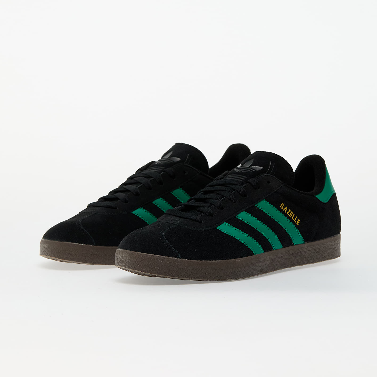 Meeste tossud ja kingad adidas Gazelle Core Black/ Court Green/ Ftw White