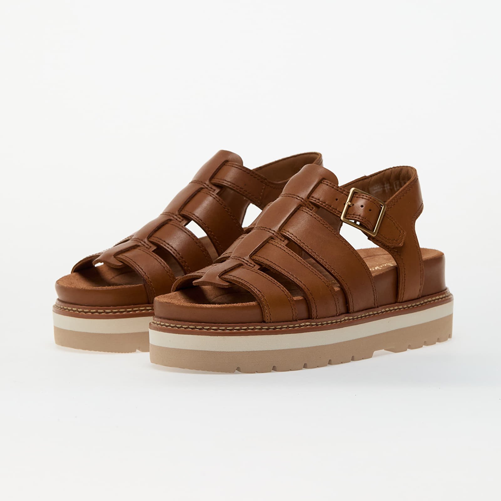 Adidași și pantofi pentru femei Clarks Orianna Twist Tan Leather