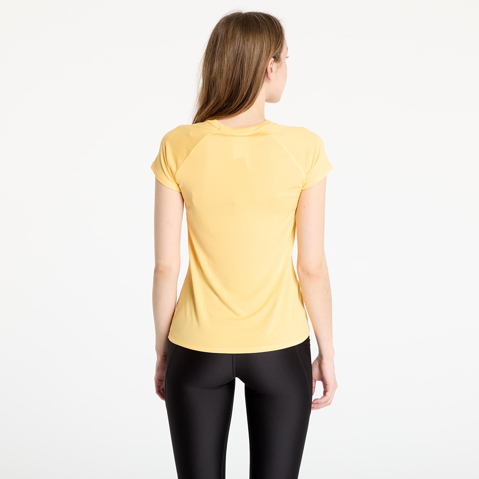 Naisten T-paidat New Balance Women's Jacquard Slim T-Shirt Clementine