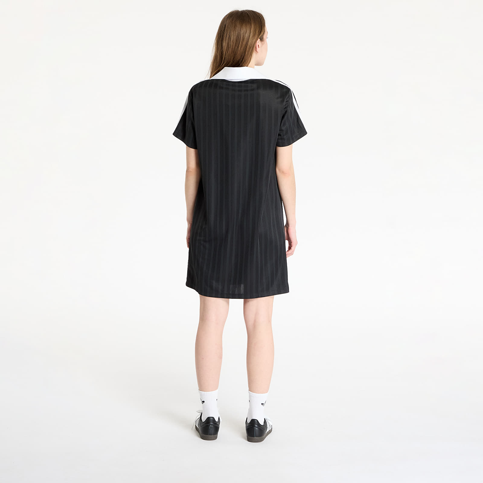 Camisetas adidas Adicolor Football Jacquard V-Neck Dress Black/ Black