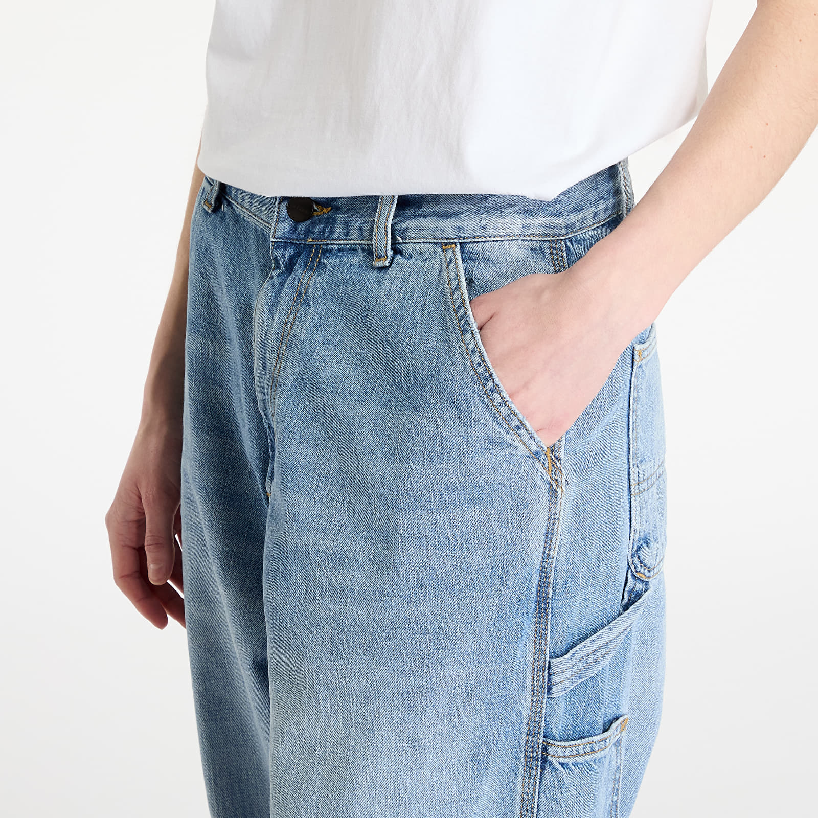 Naiste teksad Carhartt WIP W' Brandon Single Knee Pant Blue Burst Washed