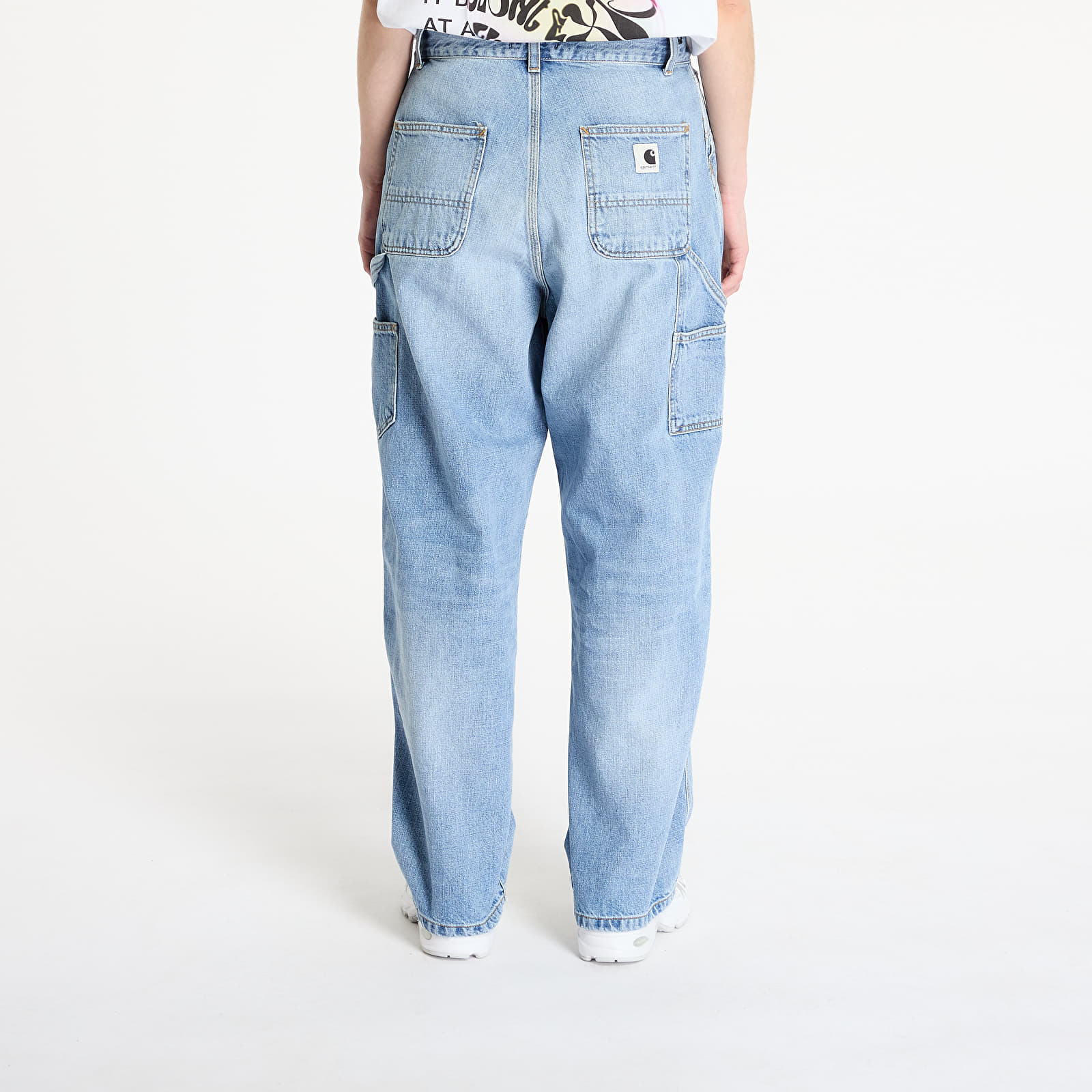 Naiste teksad Carhartt WIP W' Brandon Single Knee Pant Blue Burst Washed