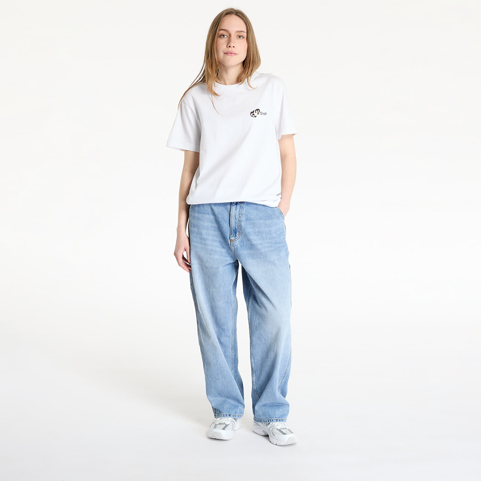 Naiste teksad Carhartt WIP W' Brandon Single Knee Pant Blue Burst Washed