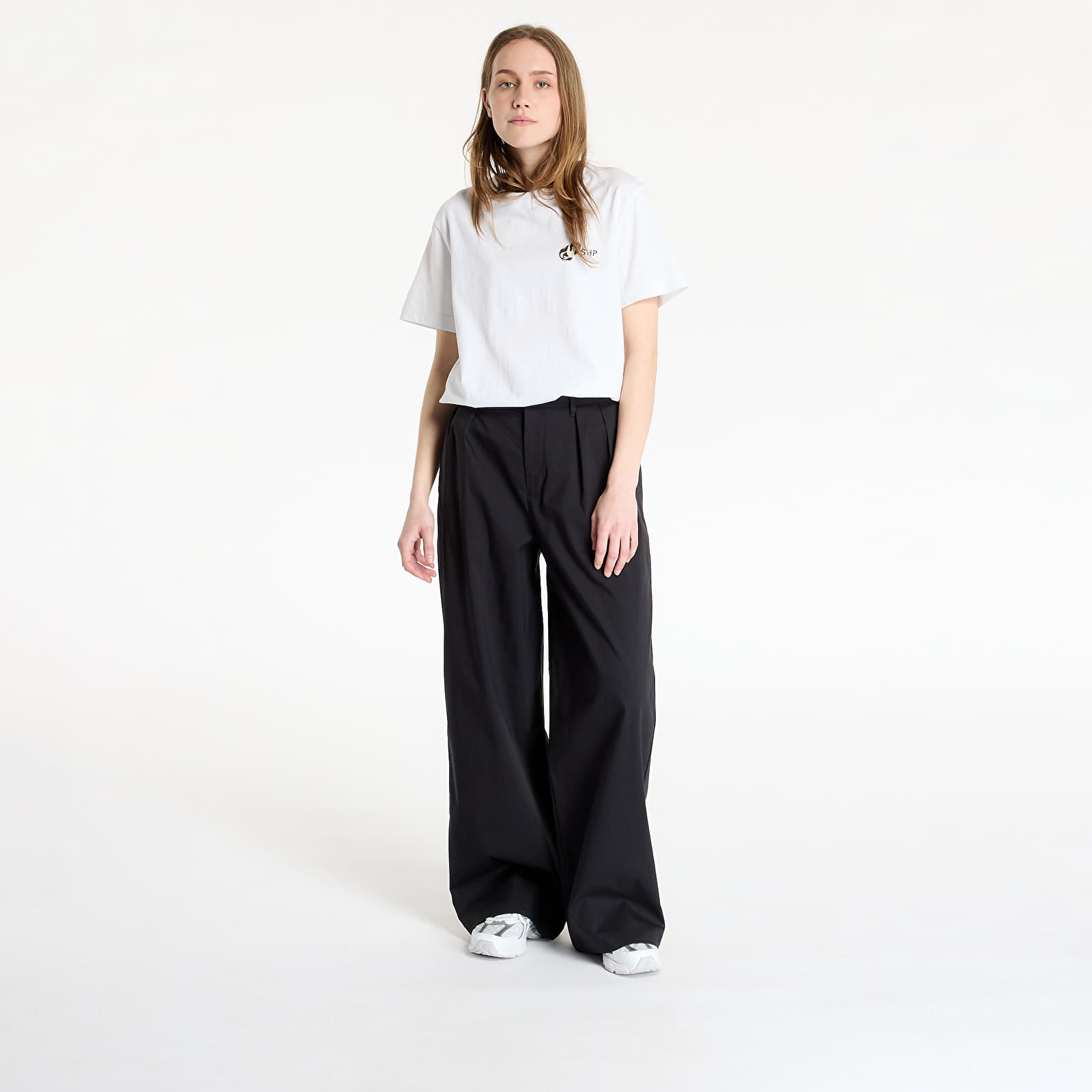 Ženske hlače New Balance Women's Boylston Twill Trouser Black