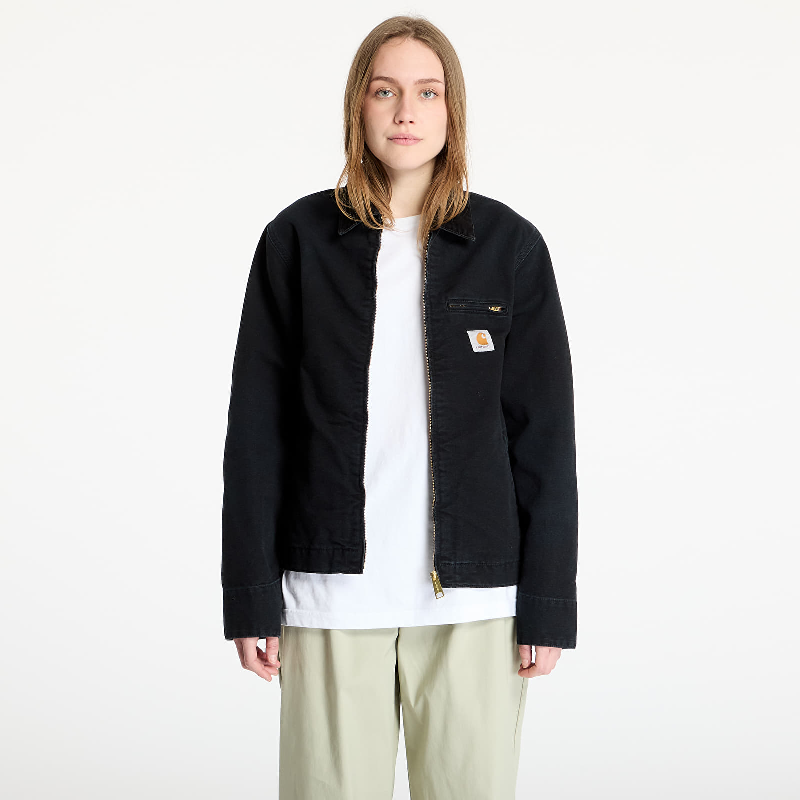 Chaquetas de hombre Carhartt WIP Detroit Jacket UNISEX Black/ Black Stone Canvas