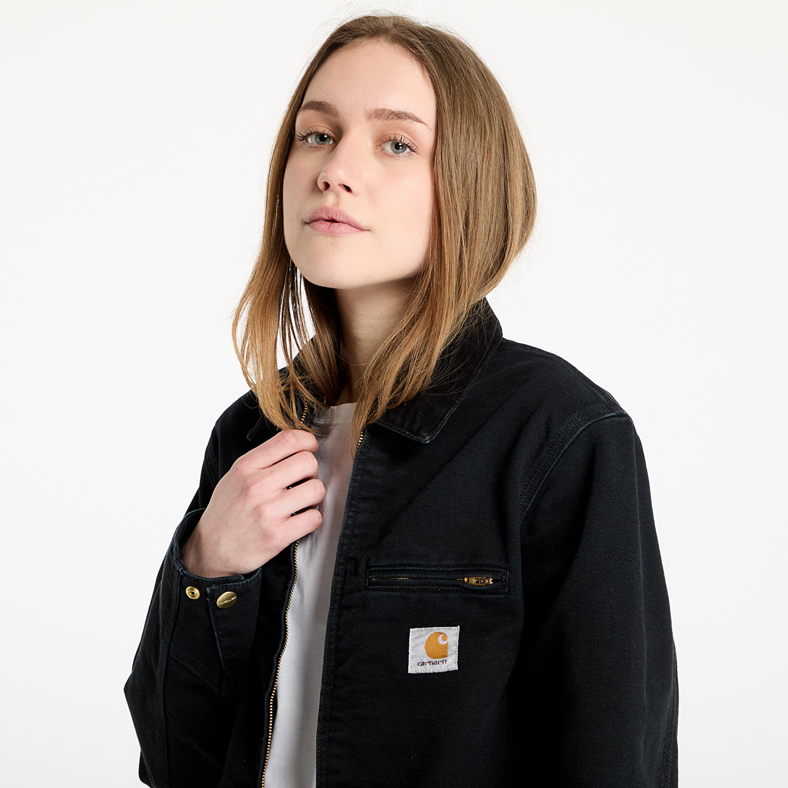 Chaquetas de hombre Carhartt WIP Detroit Jacket UNISEX Black/ Black Stone Canvas