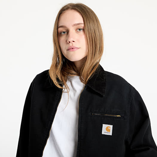 Carhartt WIP OG Detroit Jacket UNISEX Black/ Black Aged Canvas