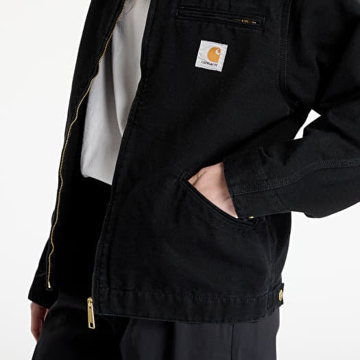 Carhartt WIP OG Detroit Jacket UNISEX Black/ Black Aged Canvas