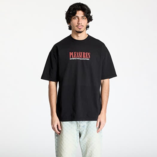 Тениска PLEASURES Satisfaction T-Shirt Black