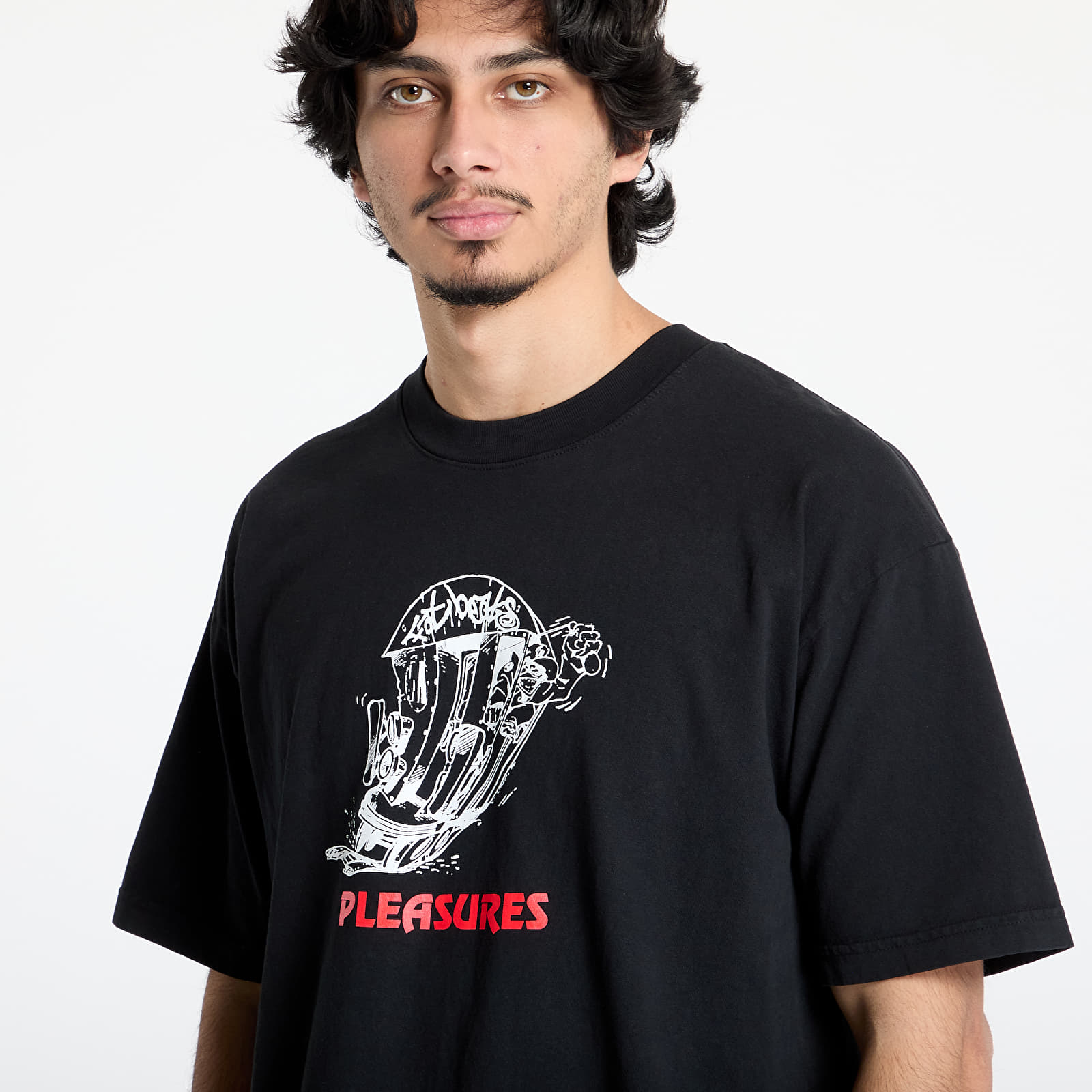 Men's T-shirts PLEASURES 9Th Street T-Shirt Black