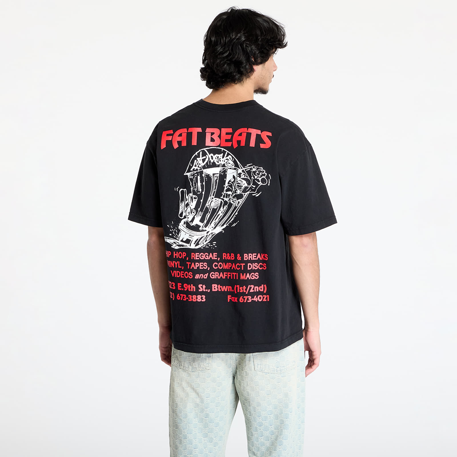 Men's T-shirts PLEASURES 9Th Street T-Shirt Black