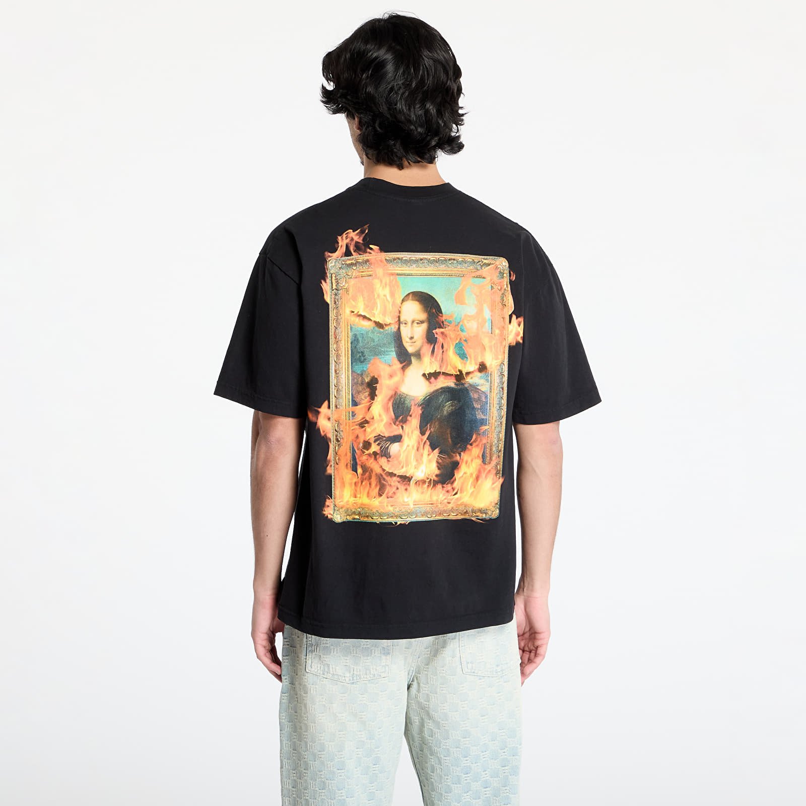 Camisetas hombre PLEASURES Burn Again T-Shirt Black