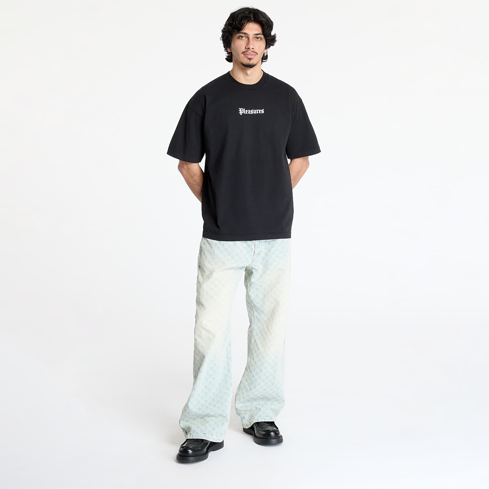 Camisetas hombre PLEASURES Burn Again T-Shirt Black