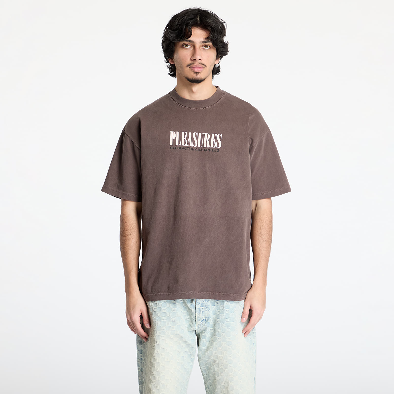 Men's T-shirts PLEASURES Satisfaction T-Shirt Brown