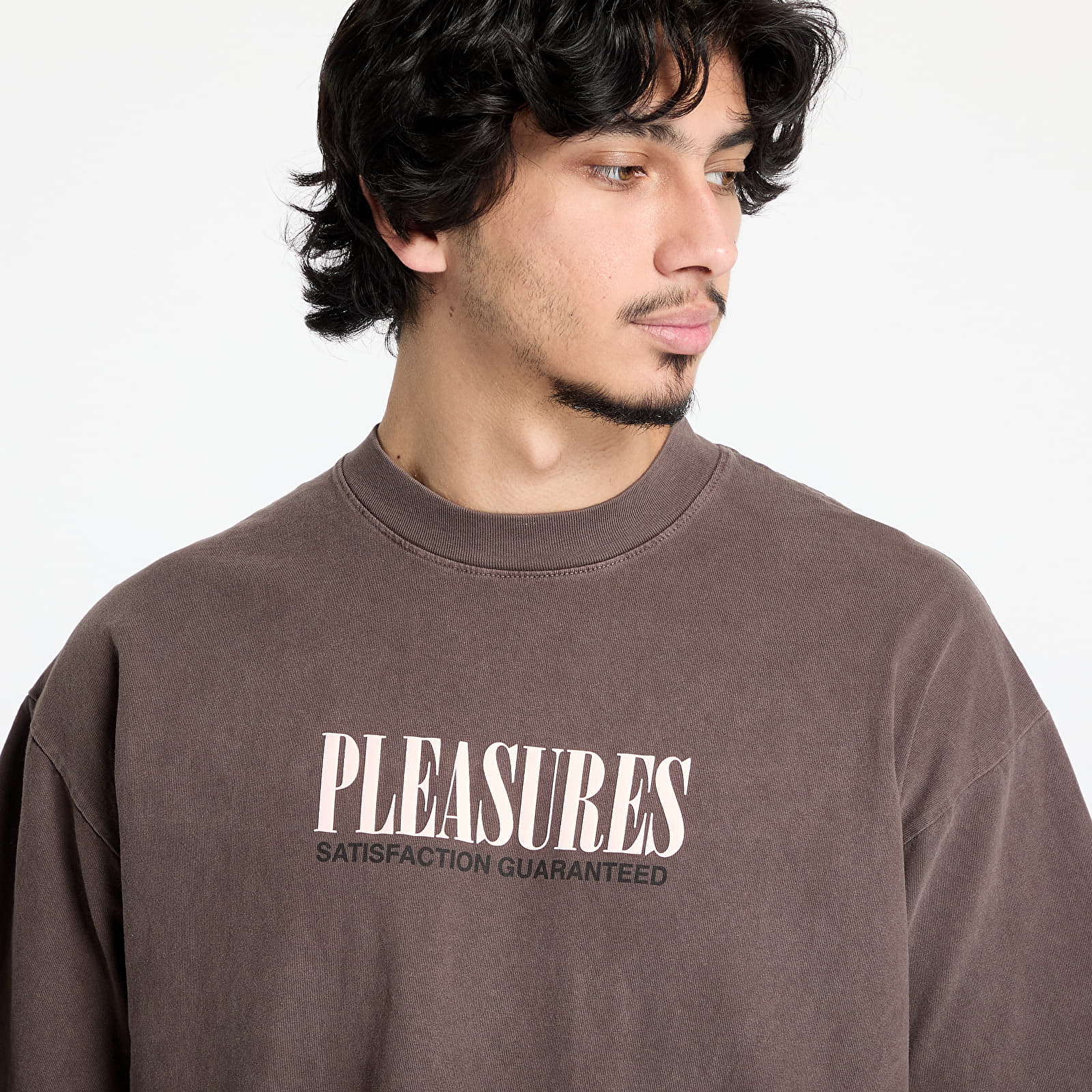 Men's T-shirts PLEASURES Satisfaction T-Shirt Brown