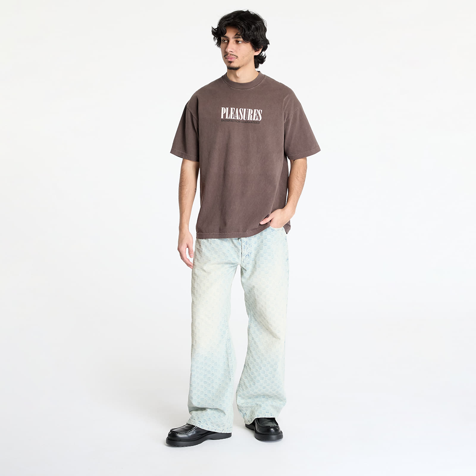 Men's T-shirts PLEASURES Satisfaction T-Shirt Brown