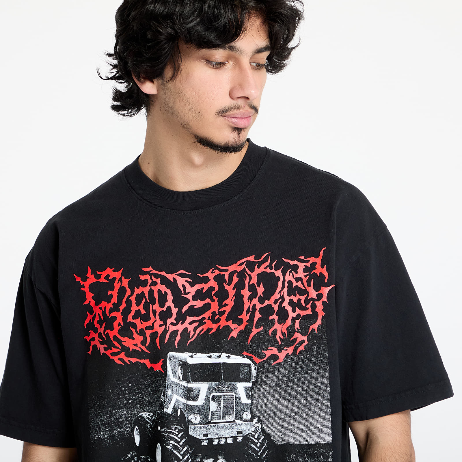 T-Shirts Männer PLEASURES Off Road T-Shirt Black