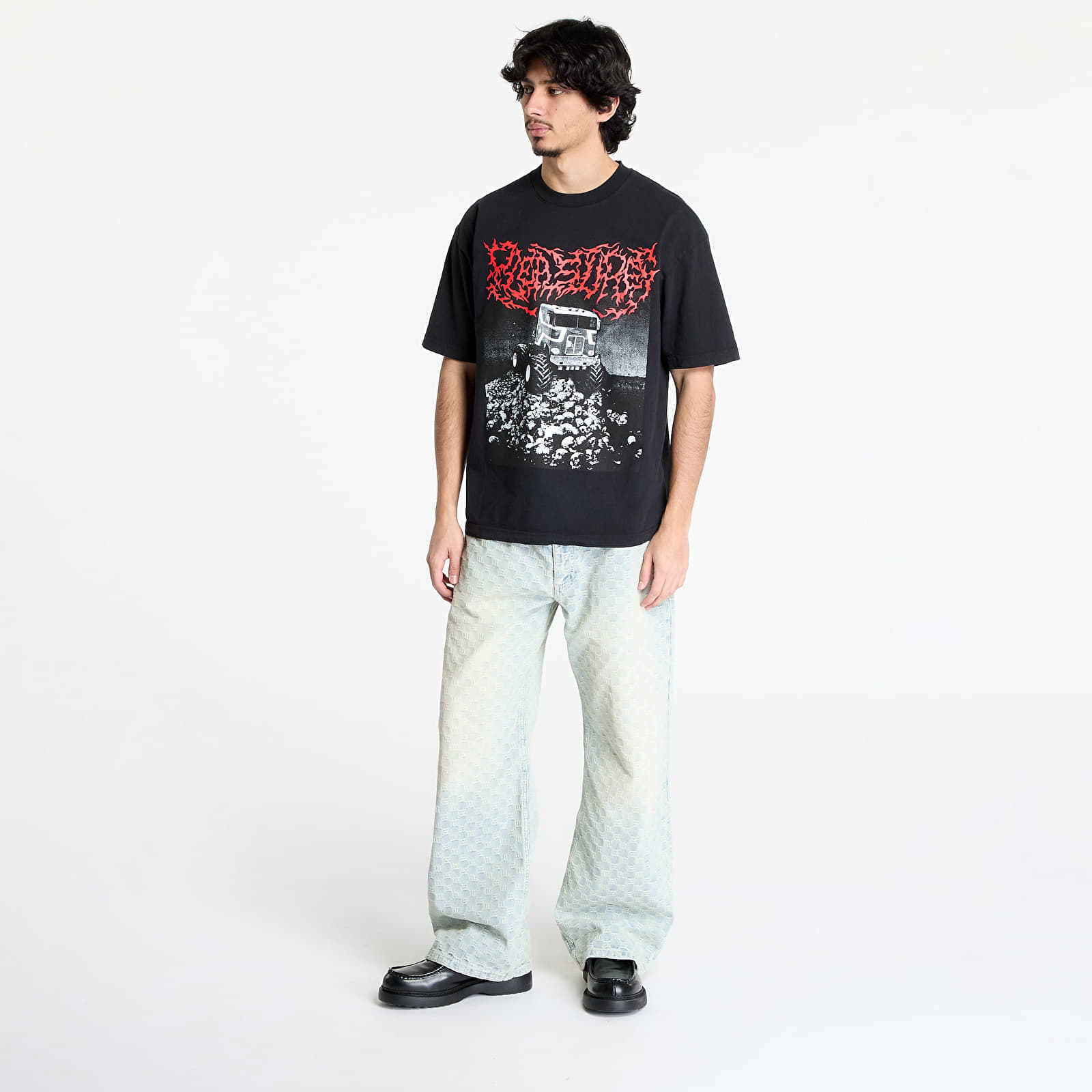 T-Shirts Männer PLEASURES Off Road T-Shirt Black