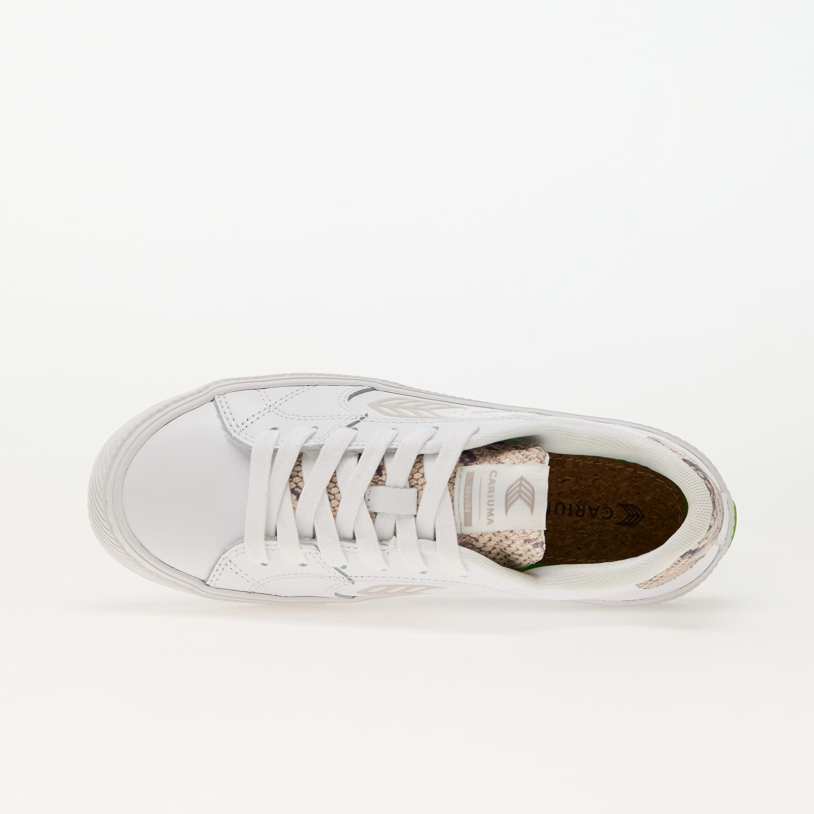 Women's sneakers and shoes Cariuma W Salvas White/ Snake Skin Print