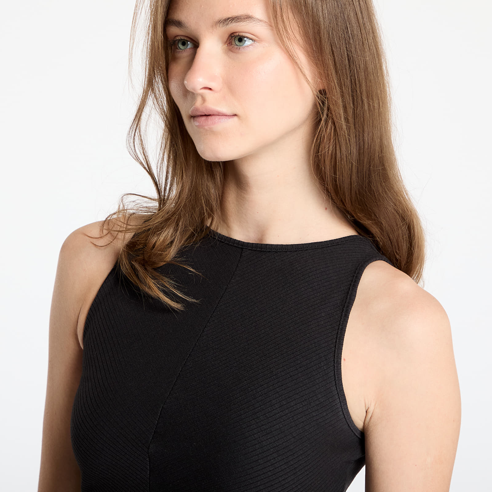 Oberteile Puma Wardrobe Essentials Ribbed Crop Top PUMA Black