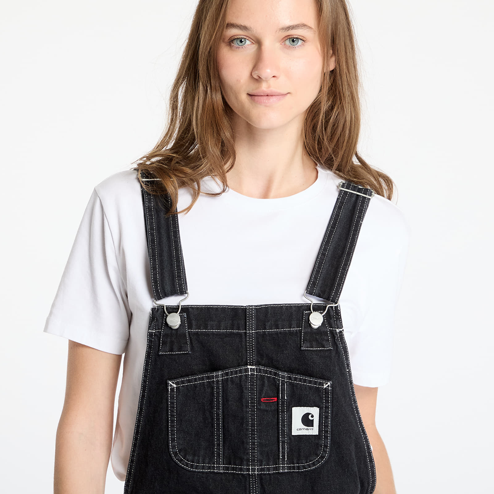 Broek Carhartt WIP W' Bib Overall Straight Black