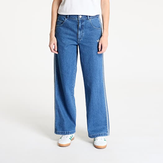 adidas Adicolor Denim 3 Stripes Track Pants Indigo Denim