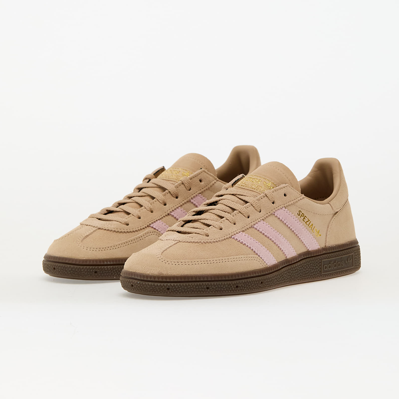 Women's sneakers and shoes adidas Handball Spezial W Warm Sand/ Clear Pink/ Gum5