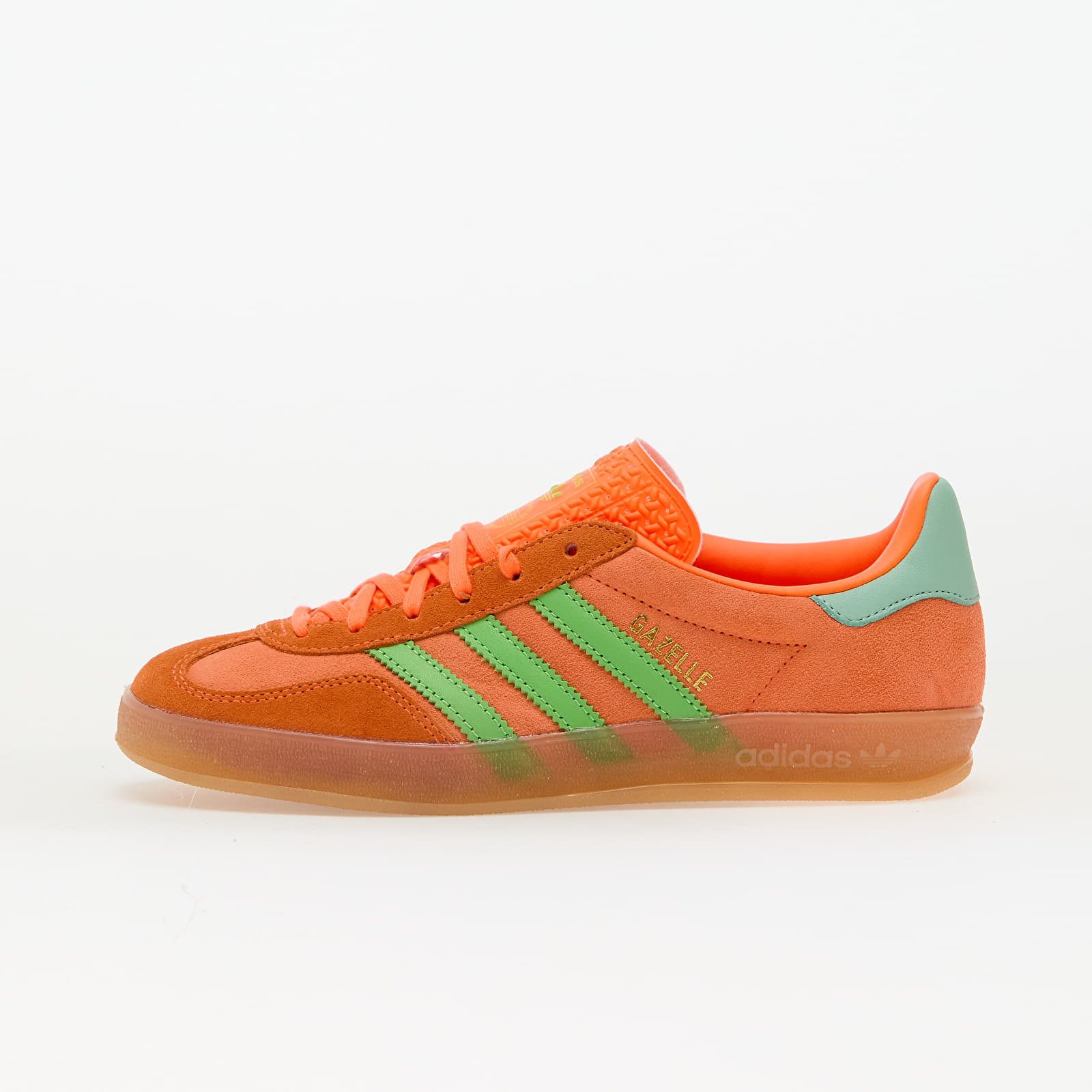 Naiste tossud ja kingad adidas Gazelle Indoor W Clear Mint/ Solar Orange/ Semi Green