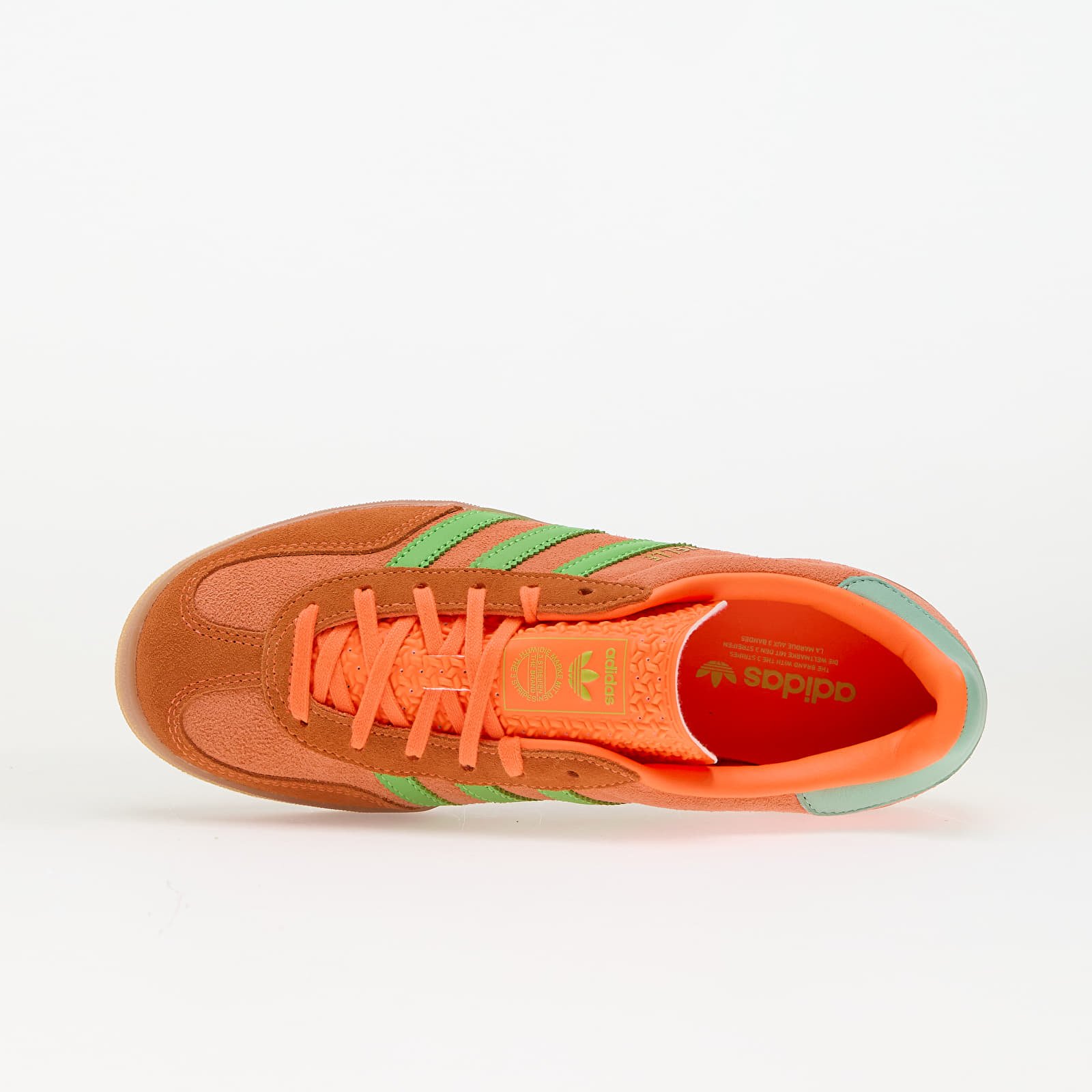Naiste tossud ja kingad adidas Gazelle Indoor W Clear Mint/ Solar Orange/ Semi Green