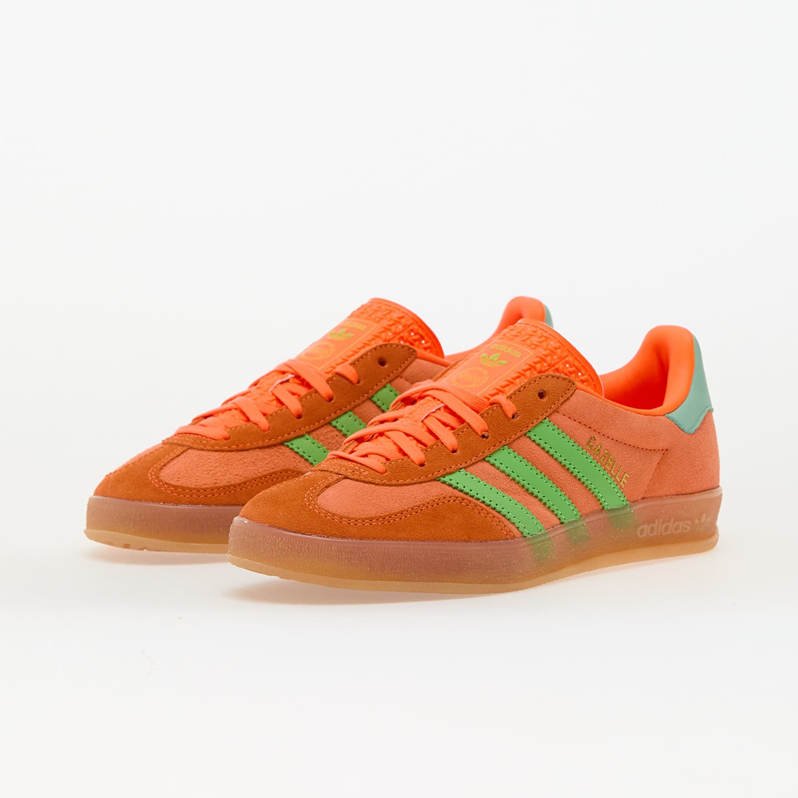 Naiste tossud ja kingad adidas Gazelle Indoor W Clear Mint/ Solar Orange/ Semi Green