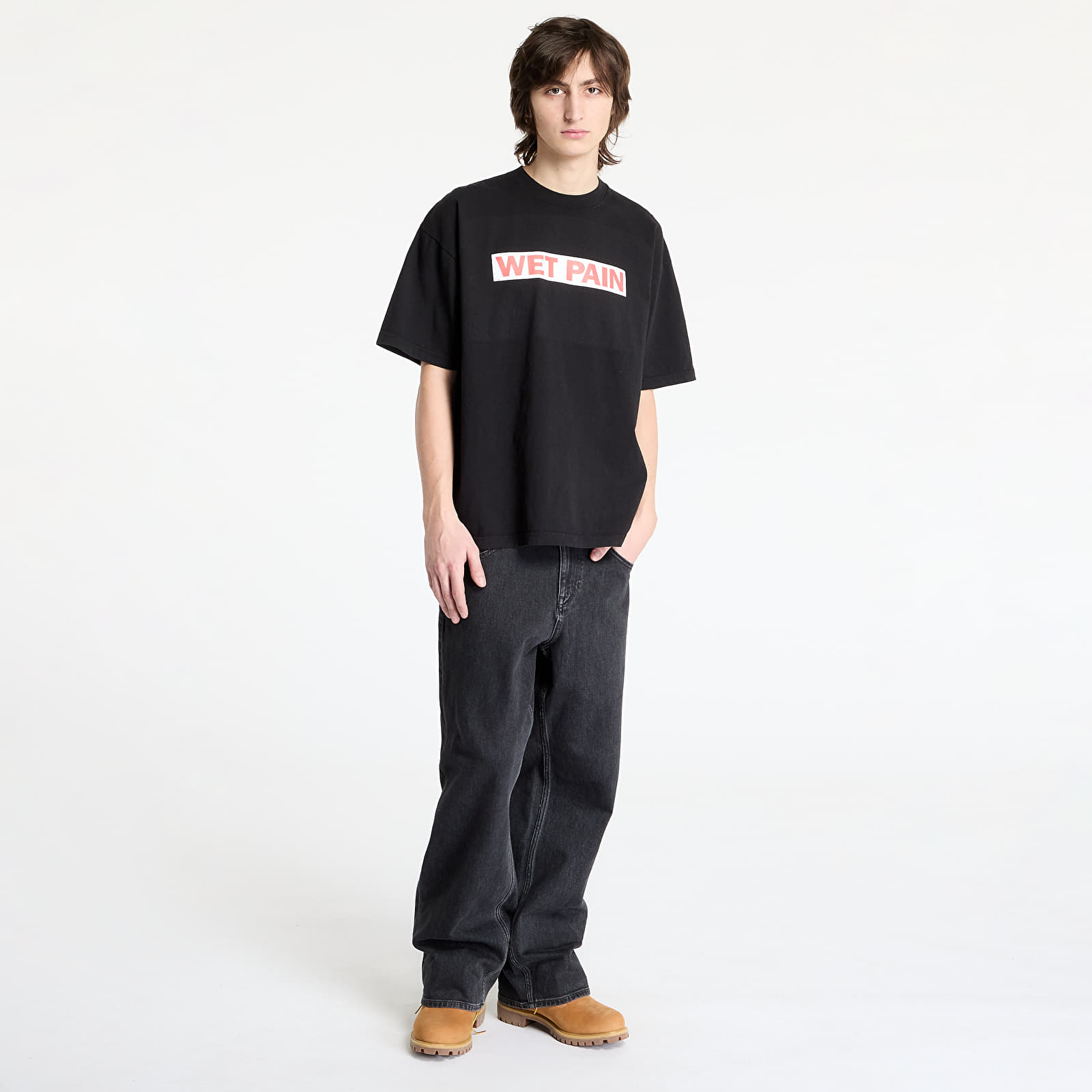 Men's T-shirts PLEASURES Wet Pain T-Shirt Black