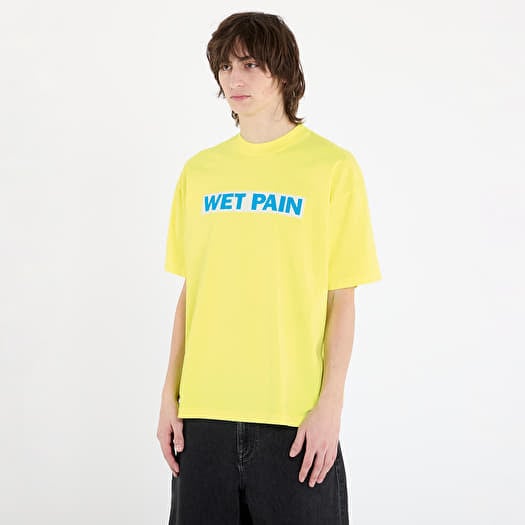 Тениска PLEASURES Wet Pain T-Shirt Neon Yellow
