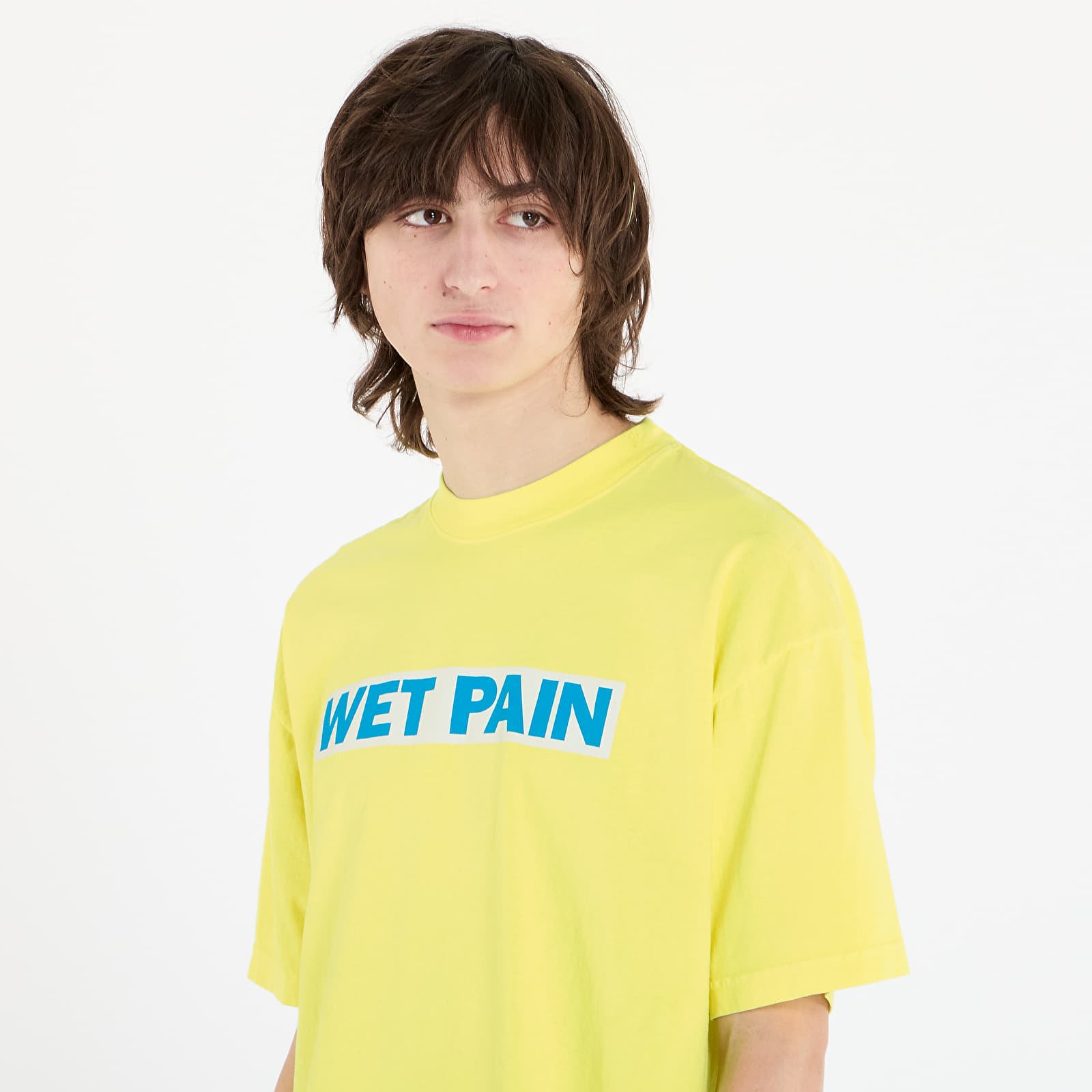 T-Shirts Männer PLEASURES Wet Pain T-Shirt Neon Yellow