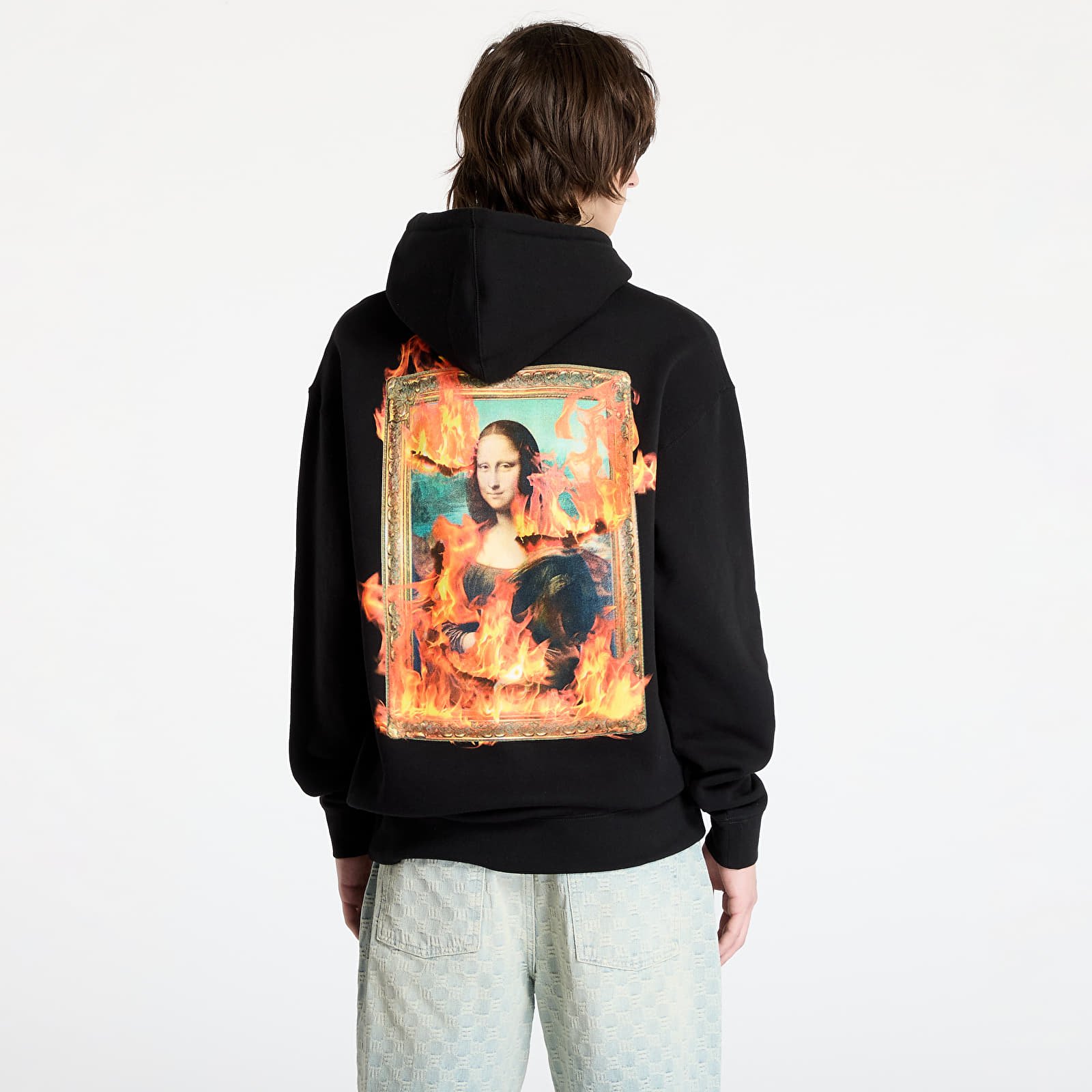 Men's sweatshirts PLEASURES Burn Again Hoodie Black