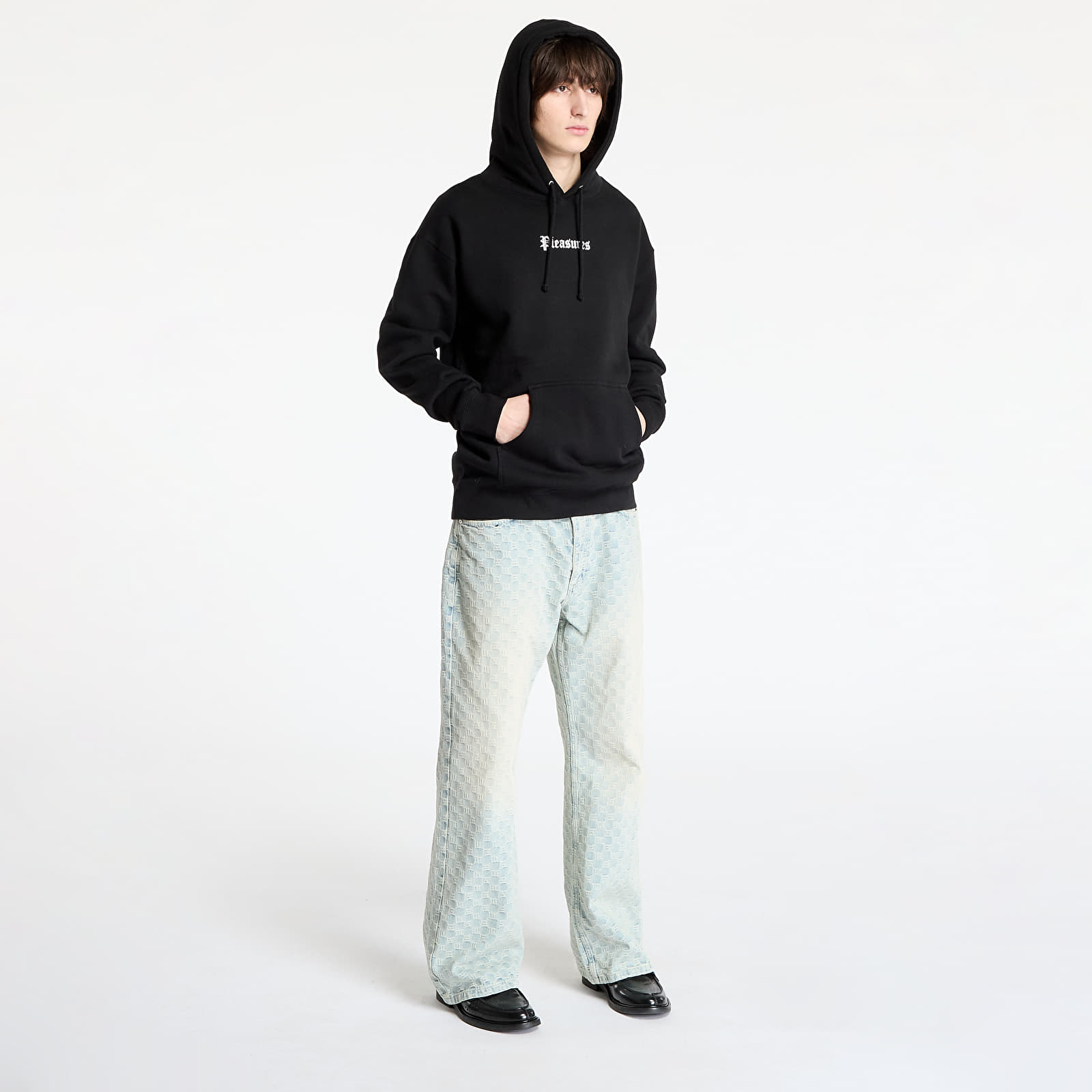 Men's sweatshirts PLEASURES Burn Again Hoodie Black