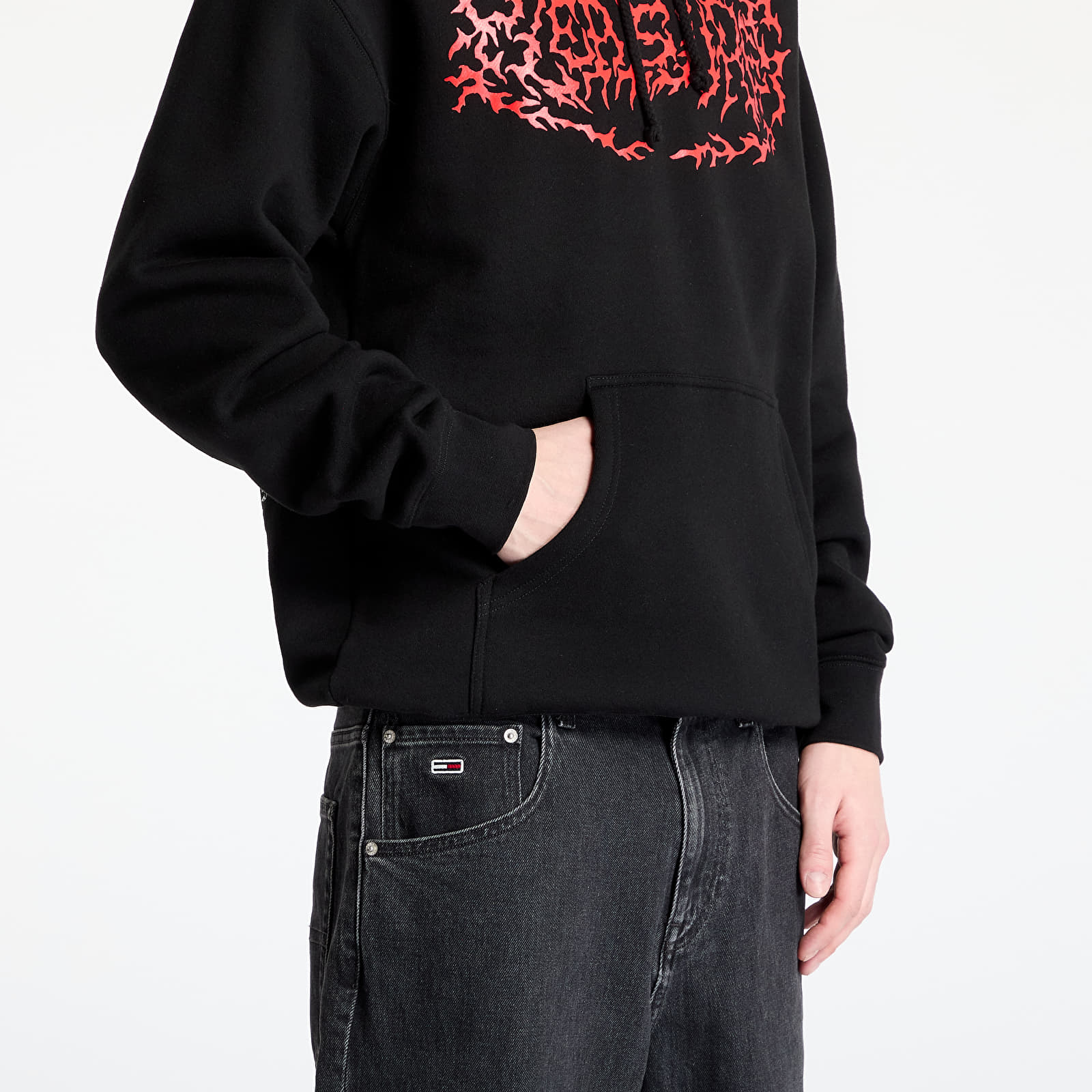 Men's sweatshirts PLEASURES Off Road Hoodie Black