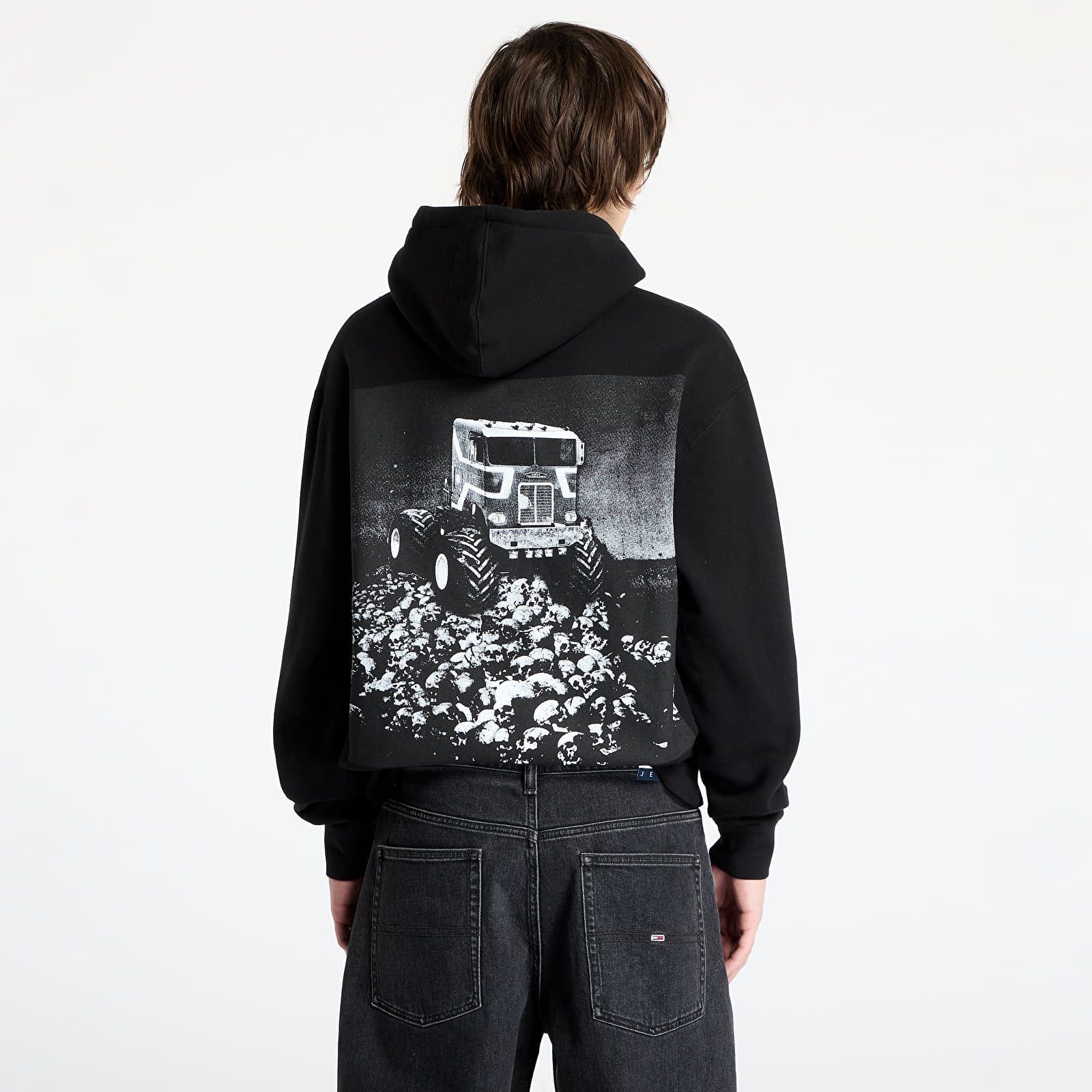 Men's sweatshirts PLEASURES Off Road Hoodie Black