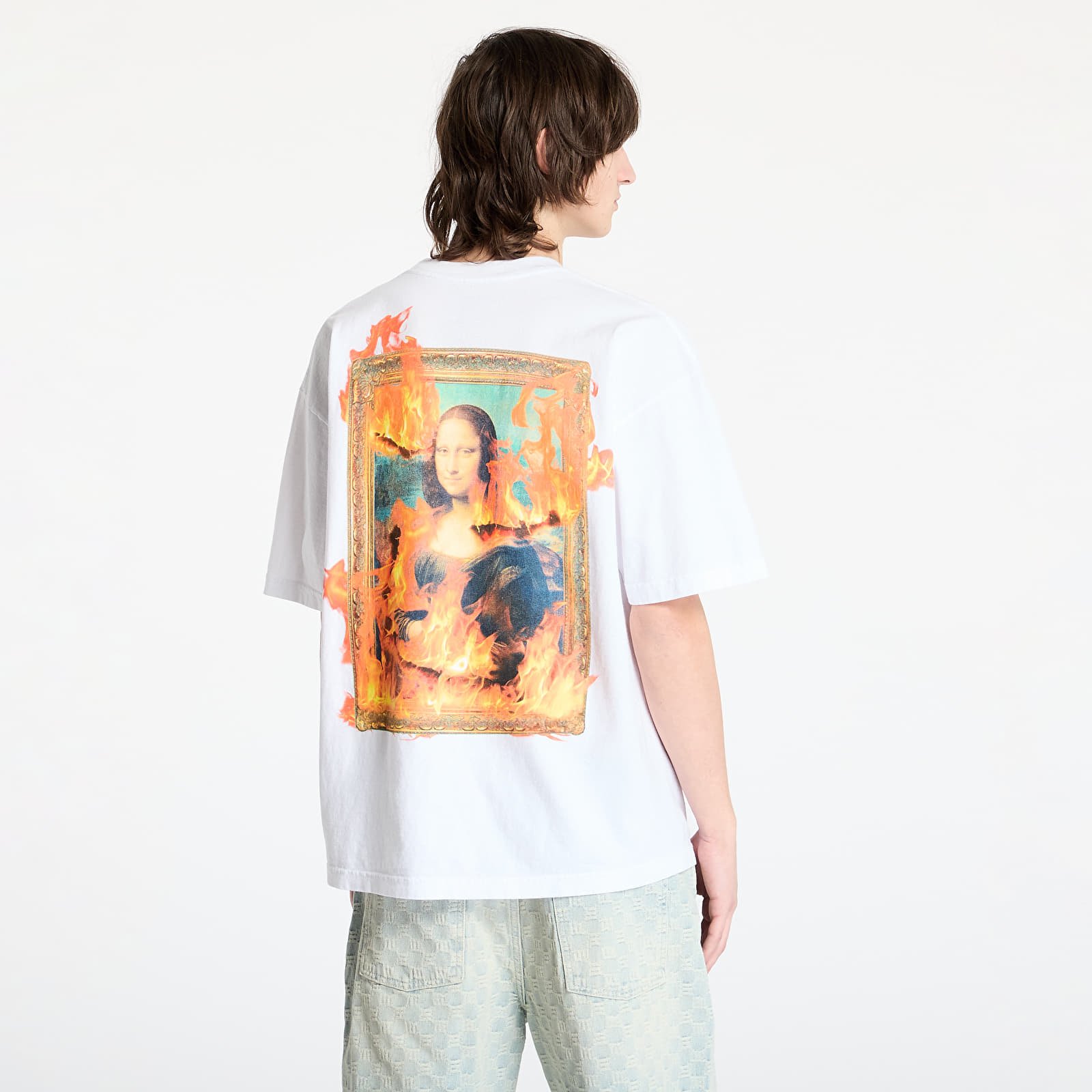Camisetas hombre PLEASURES Burn Again T-Shirt White