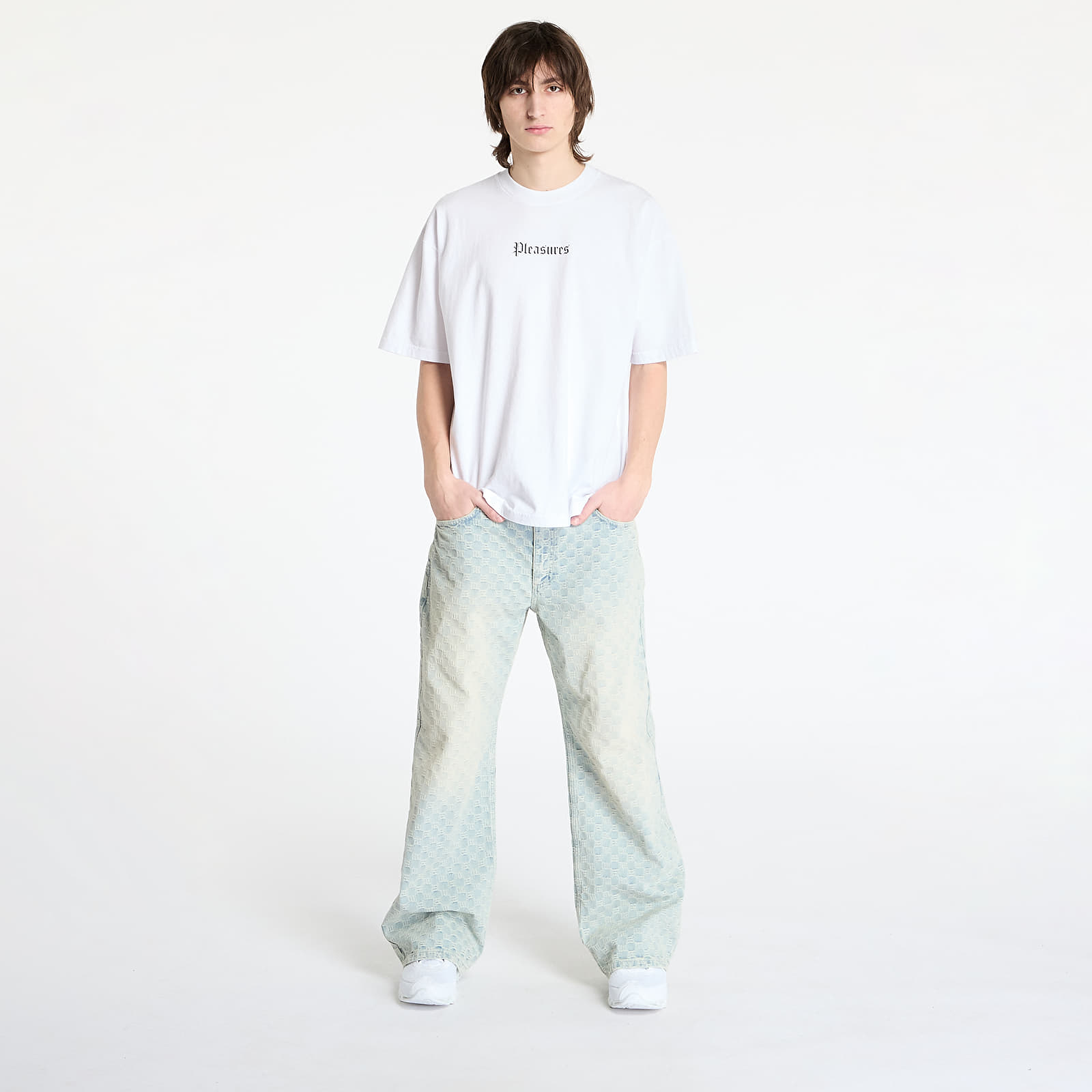 Camisetas hombre PLEASURES Burn Again T-Shirt White