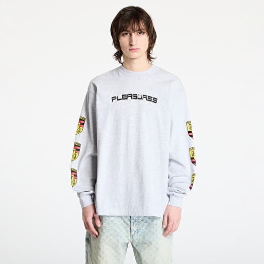 Φανελάκι PLEASURES Fast Life Long Sleeve Ash Grey