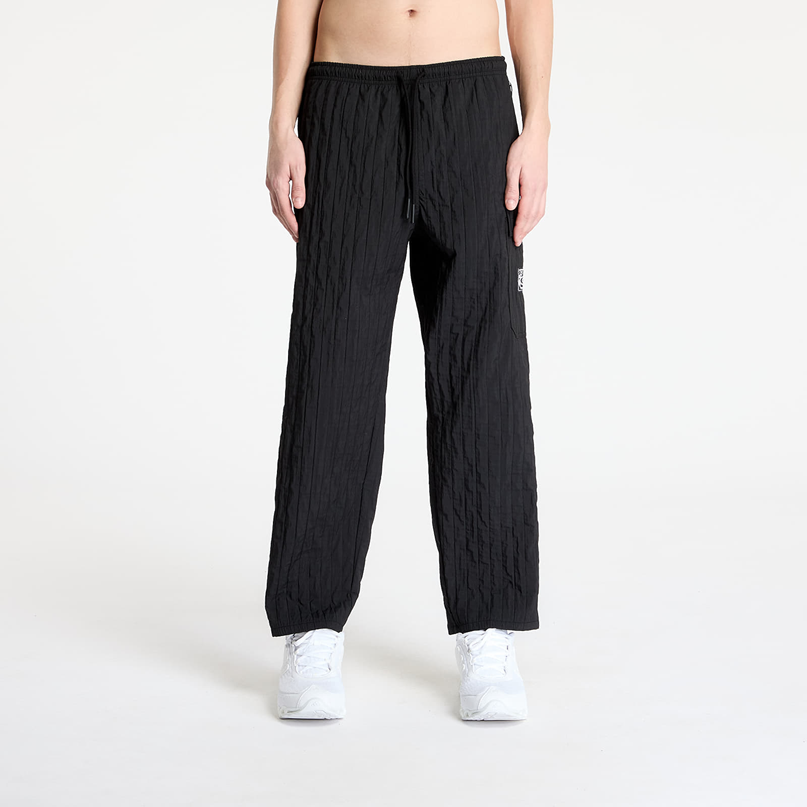 Men's trousers PLEASURES Rescue Pleated Cargo Pants Black