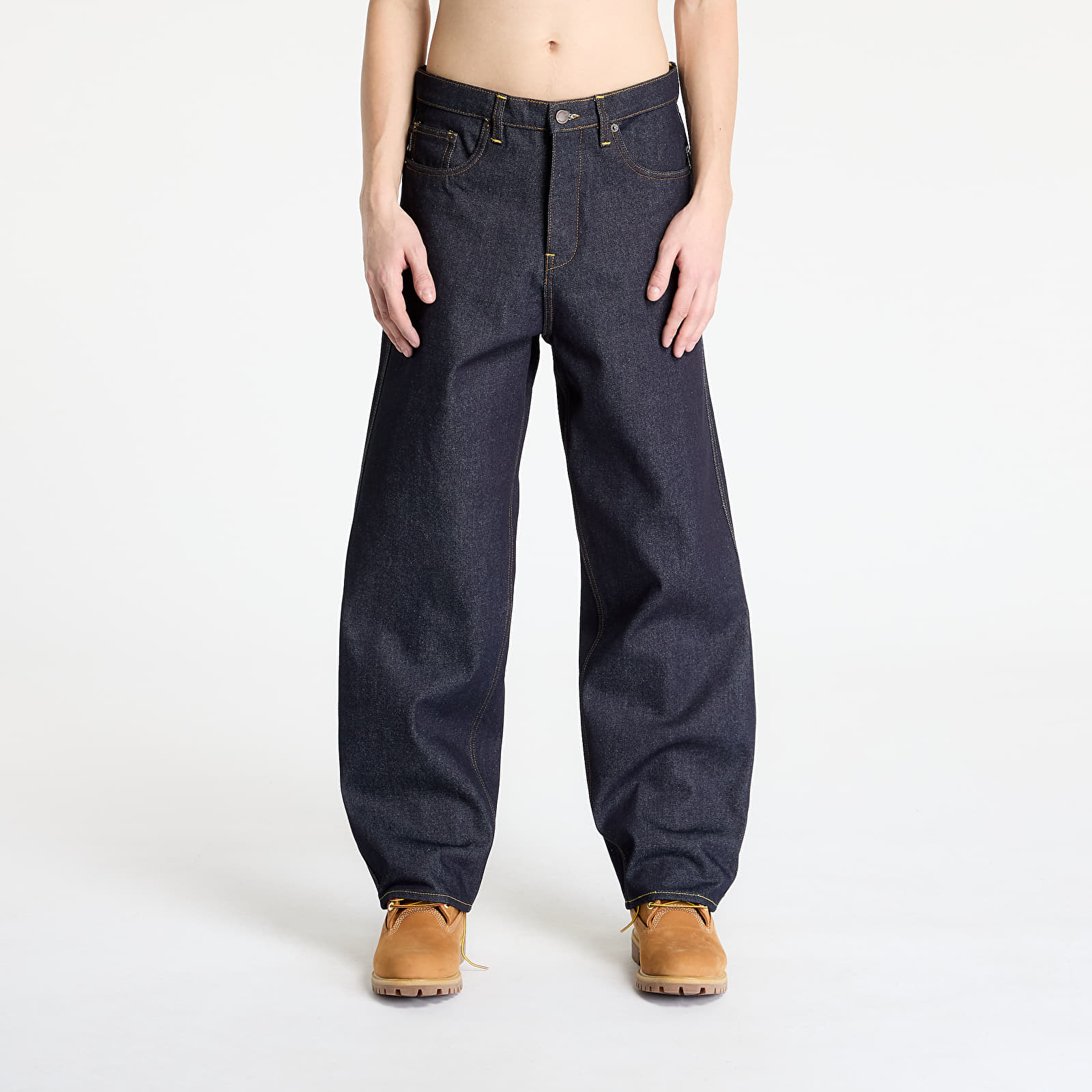 Meeste teksad PLEASURES Formula Baggy Jeans Raw Indigo
