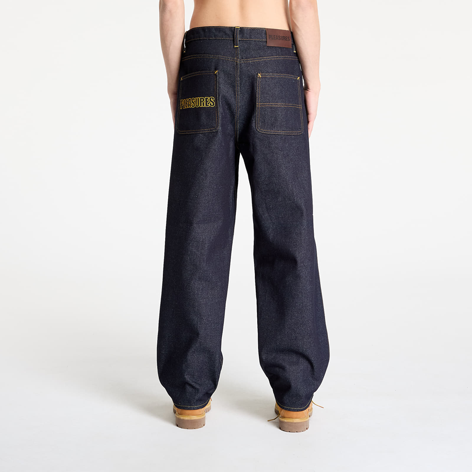 Meeste teksad PLEASURES Formula Baggy Jeans Raw Indigo