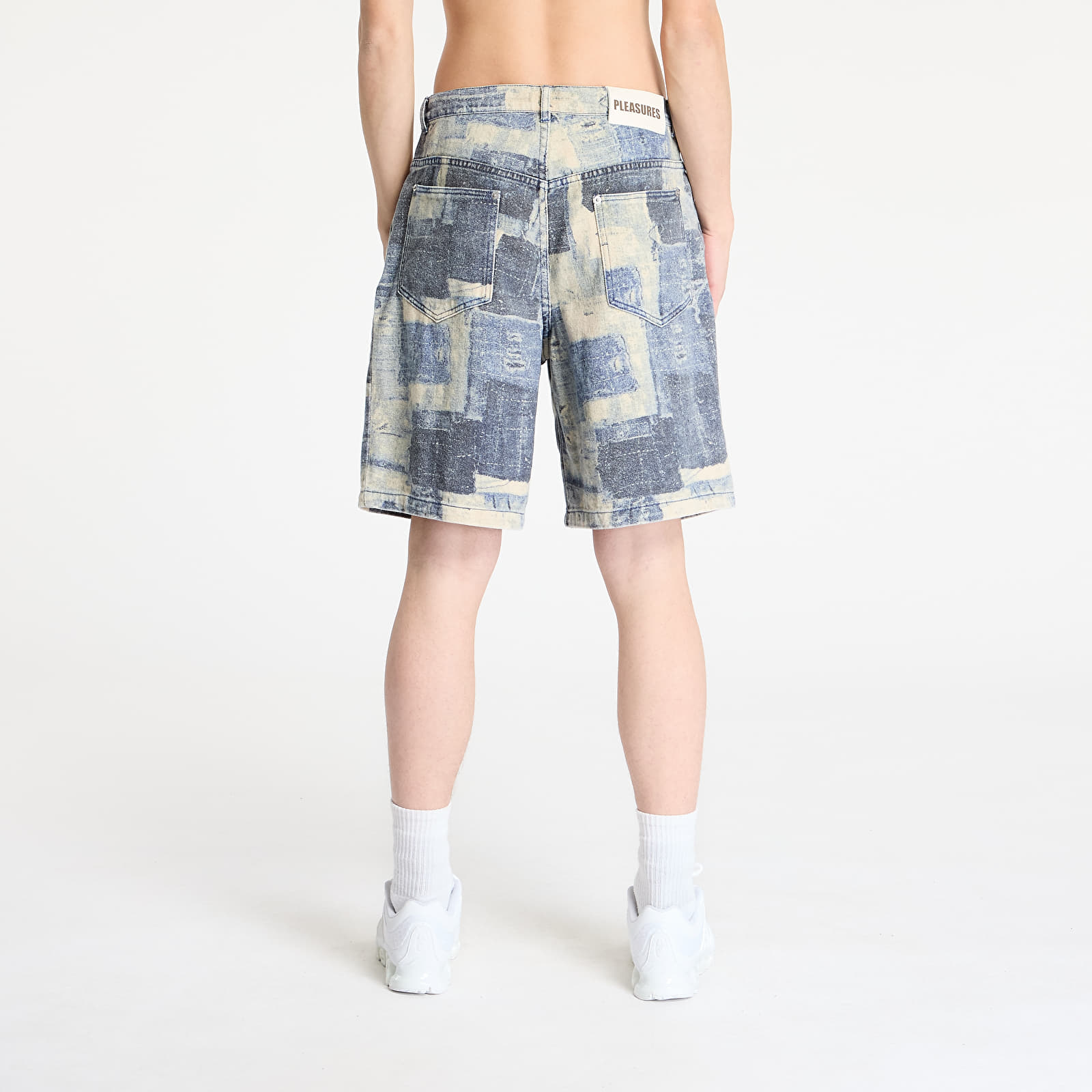 Men's shorts PLEASURES Boro Baggy Jorts Indigo