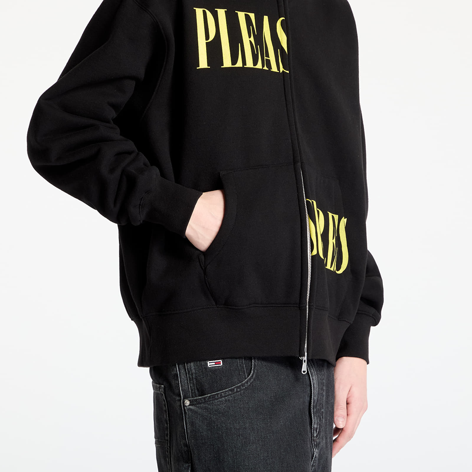 PLEASURES Φούτερ PLEASURES Split Zip Hoodie Black S - 3