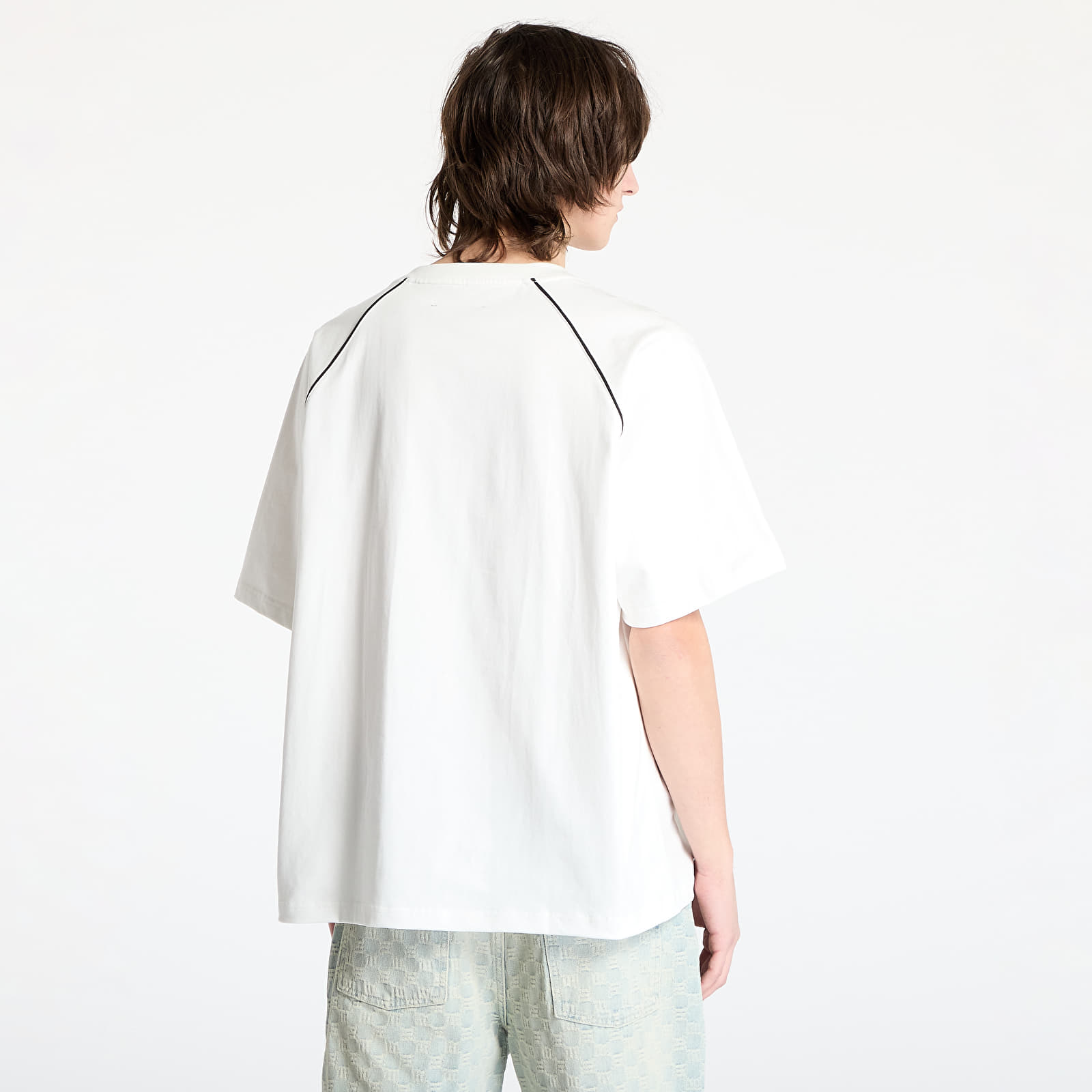 T-skjorter for menn PLEASURES Crumble Heavyweight Raglan White
